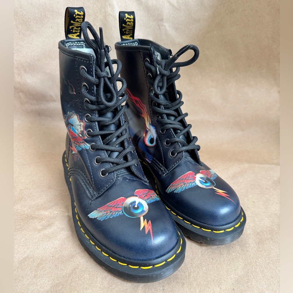 Dr Martens x Rick Griffins Eye 1460 Backhand Boot. M5/W6